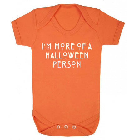 I'm more of a halloween person Baby Vest orange 18-24 months