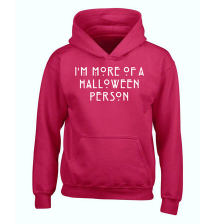 I'm more of a halloween person children's pink hoodie 12-14 Years