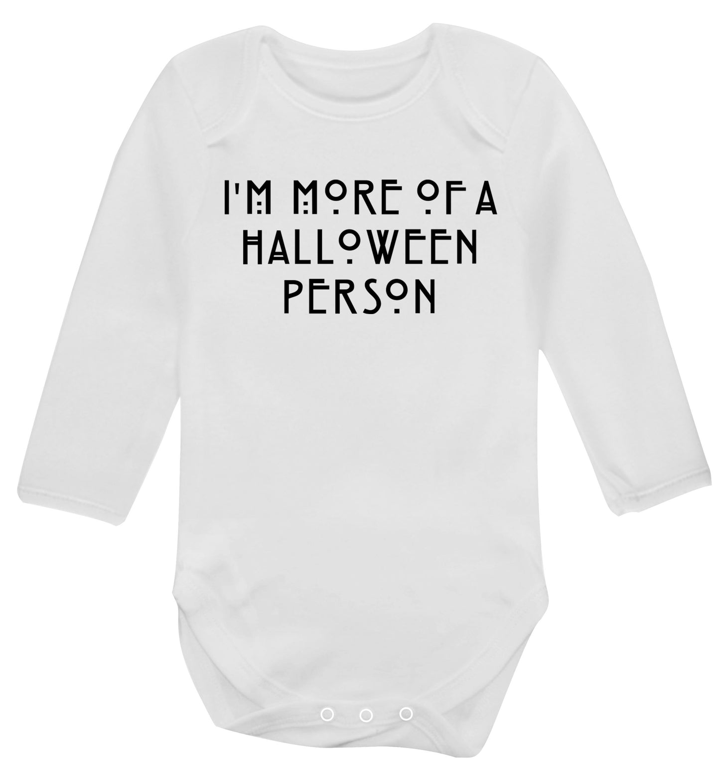 I'm more of a halloween person Baby Vest long sleeved white 6-12 months