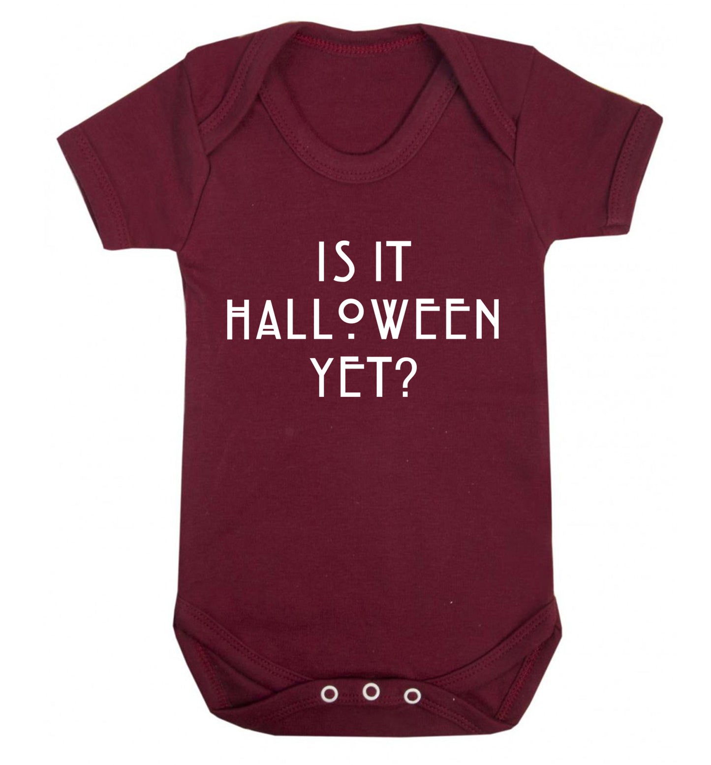 Is it halloween yet? Baby Vest maroon 18-24 months