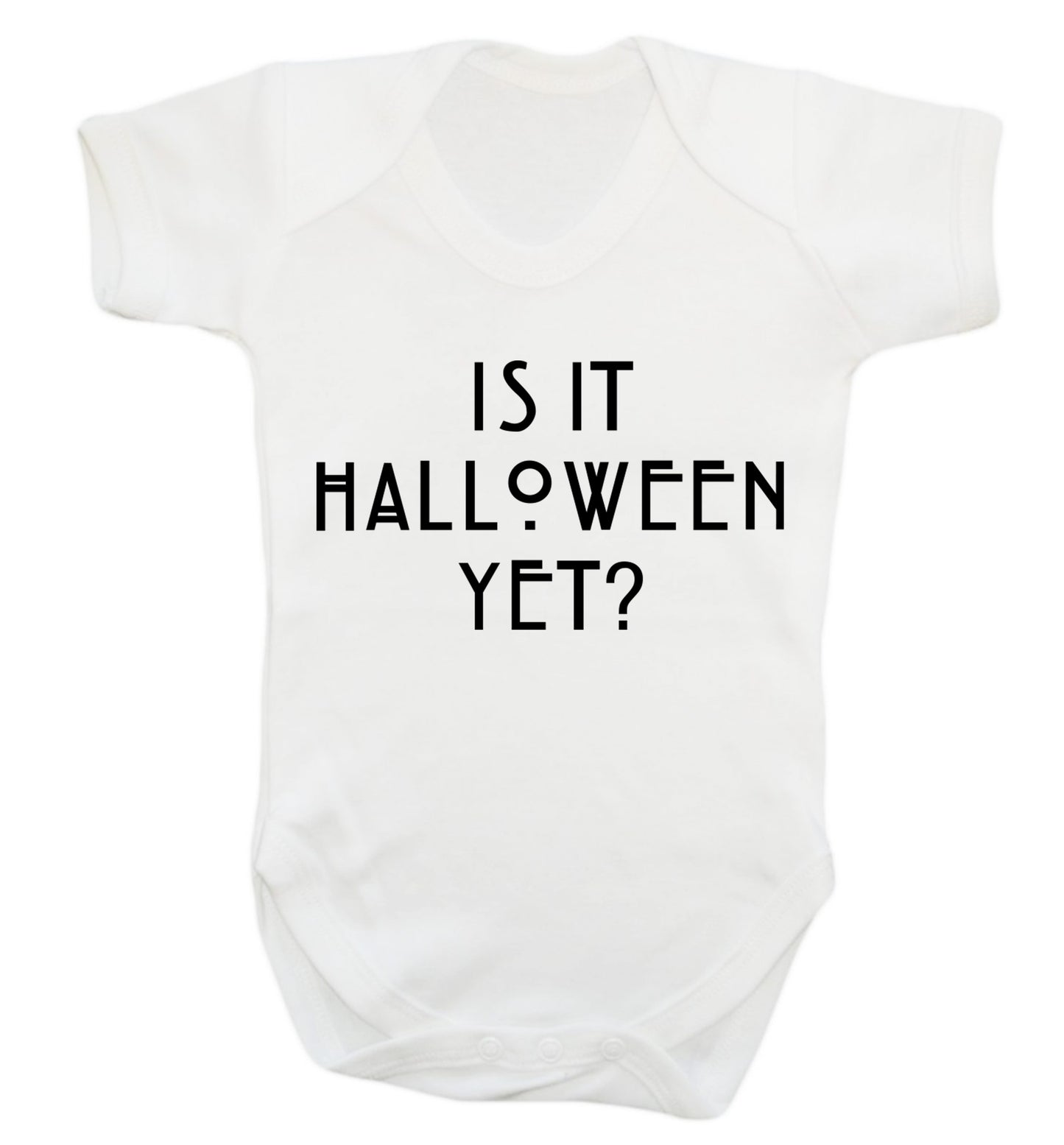 Is it halloween yet? Baby Vest white 18-24 months