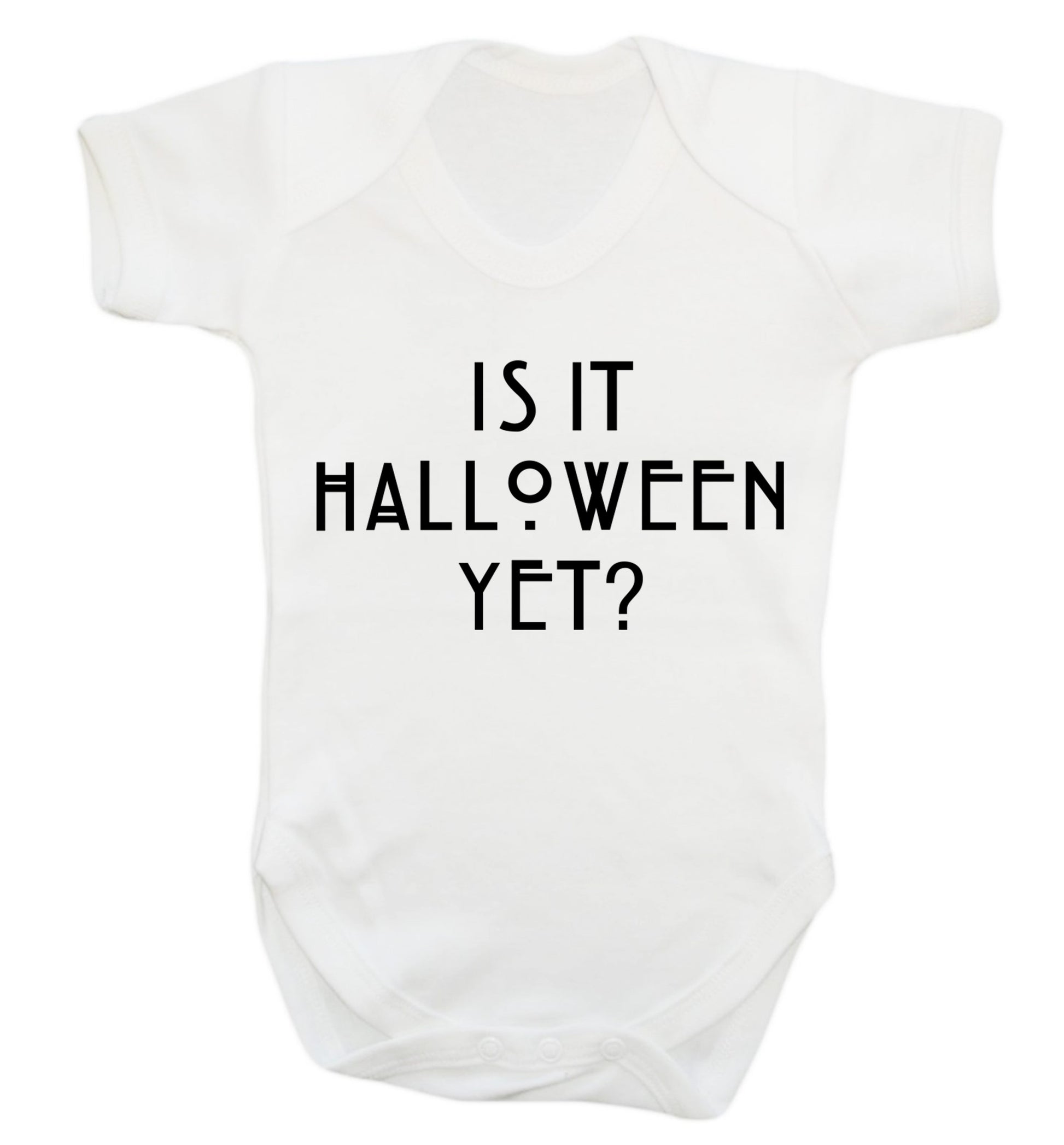 Is it halloween yet? Baby Vest white 18-24 months