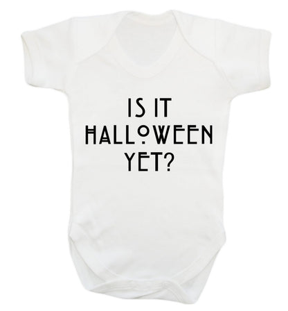Is it halloween yet? Baby Vest white 18-24 months