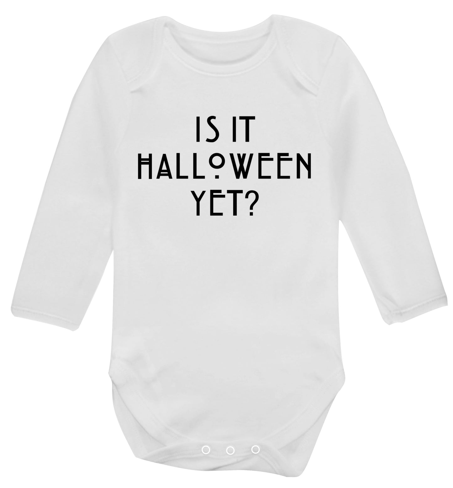 Is it halloween yet? Baby Vest long sleeved white 6-12 months
