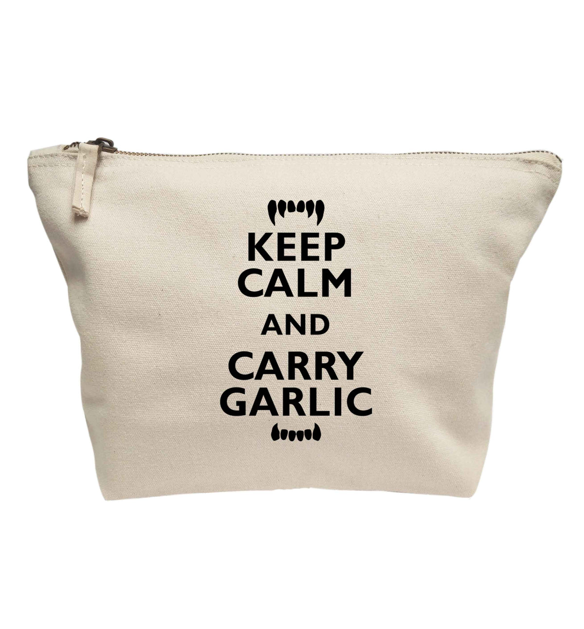 Keep calm and carry garlic | Makeup / wash bag