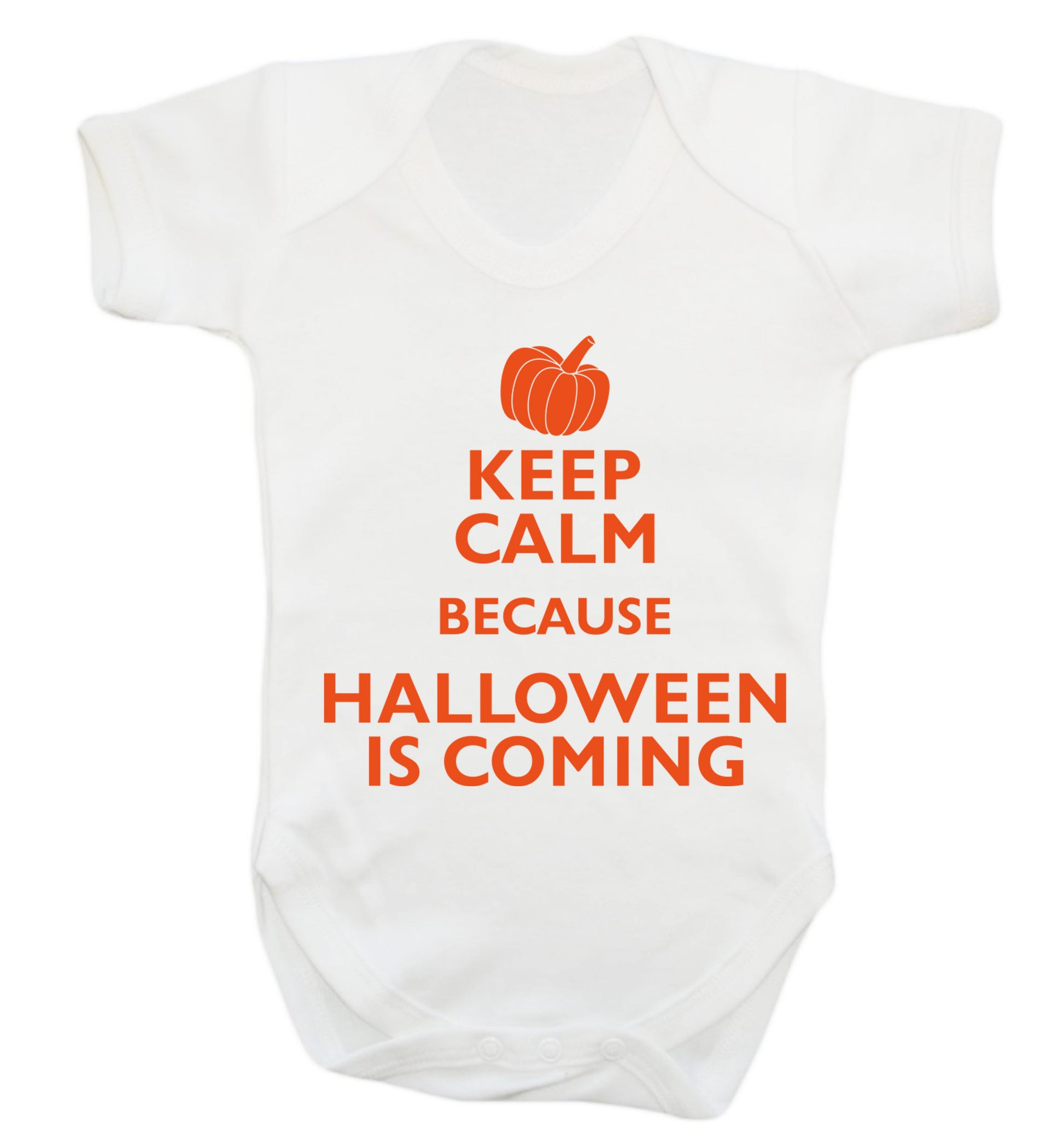 Keep calm because halloween is coming Baby Vest white 18-24 months