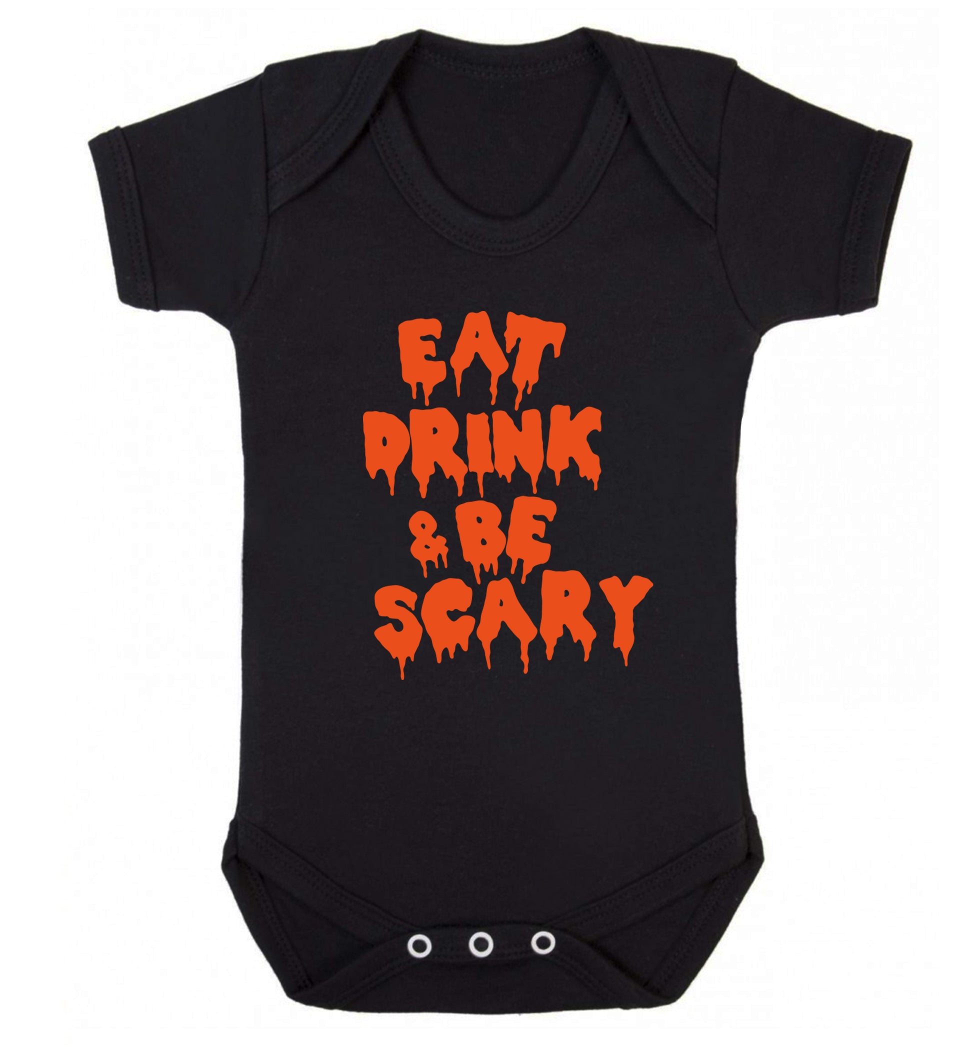 Eat drink and be scary Baby Vest black 18-24 months