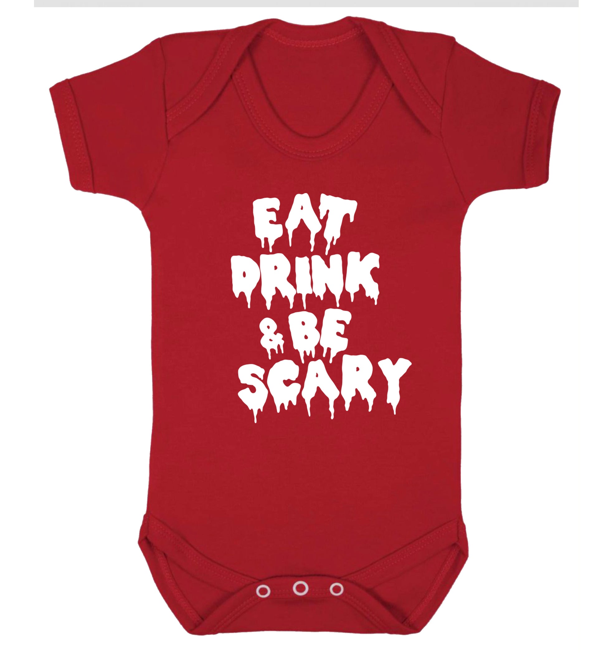 Eat drink and be scary Baby Vest red 18-24 months