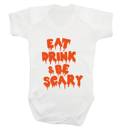 Eat drink and be scary Baby Vest white 18-24 months