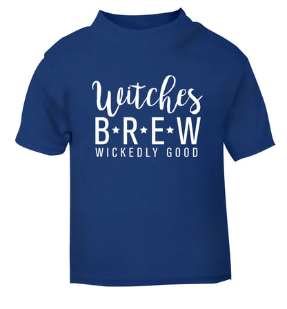 Witches Brew wickedly good blue Baby Toddler Tshirt 2 Years