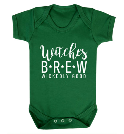 Witches Brew wickedly good Baby Vest green 18-24 months