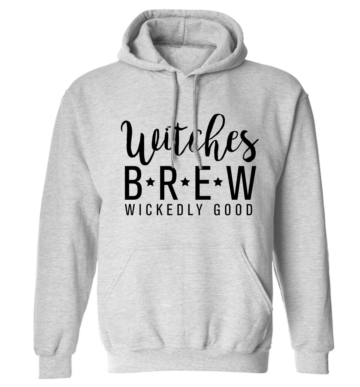 Witches Brew adults unisex grey hoodie 2XL
