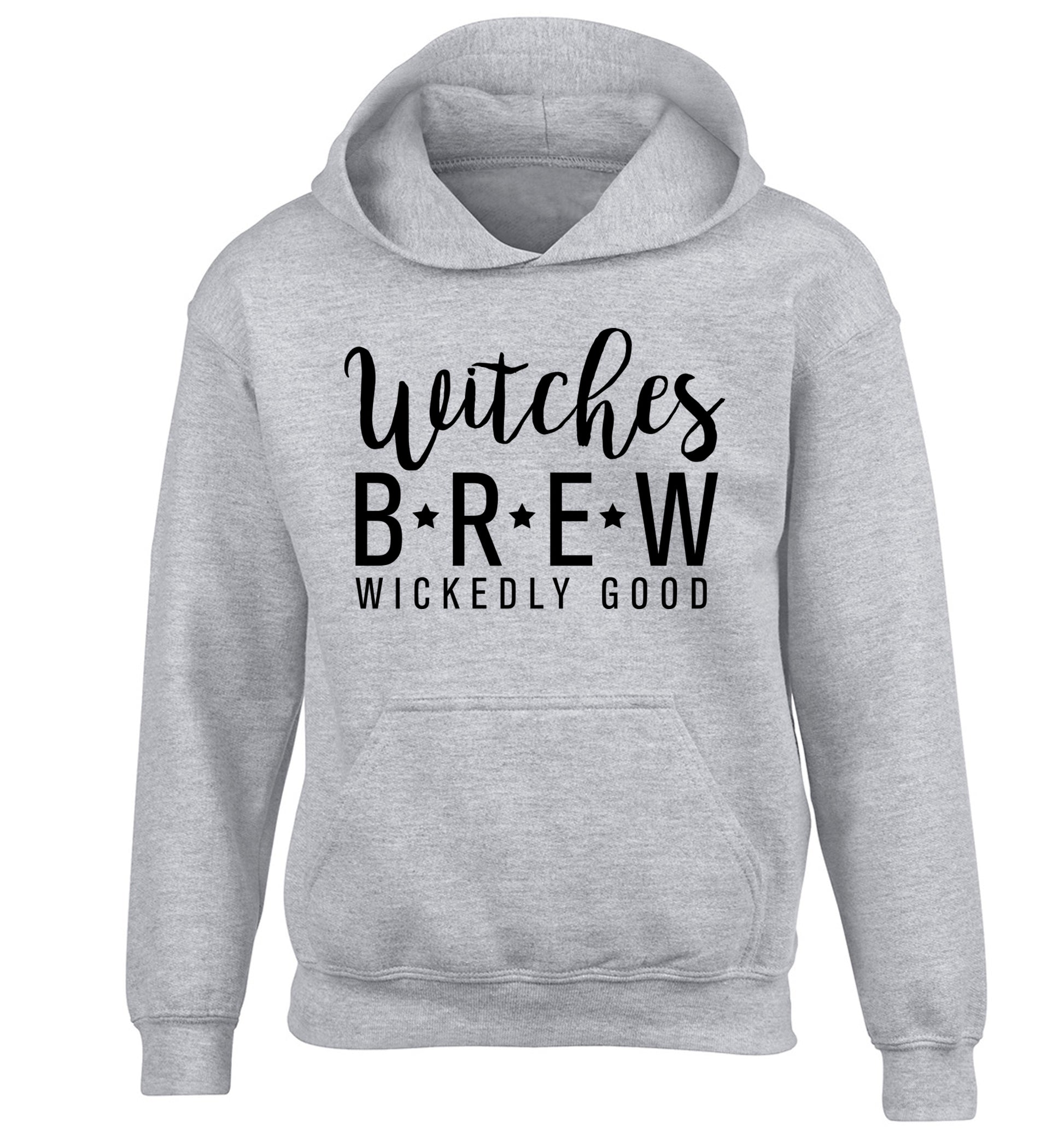 Witches Brew children's grey hoodie 12-13 Years