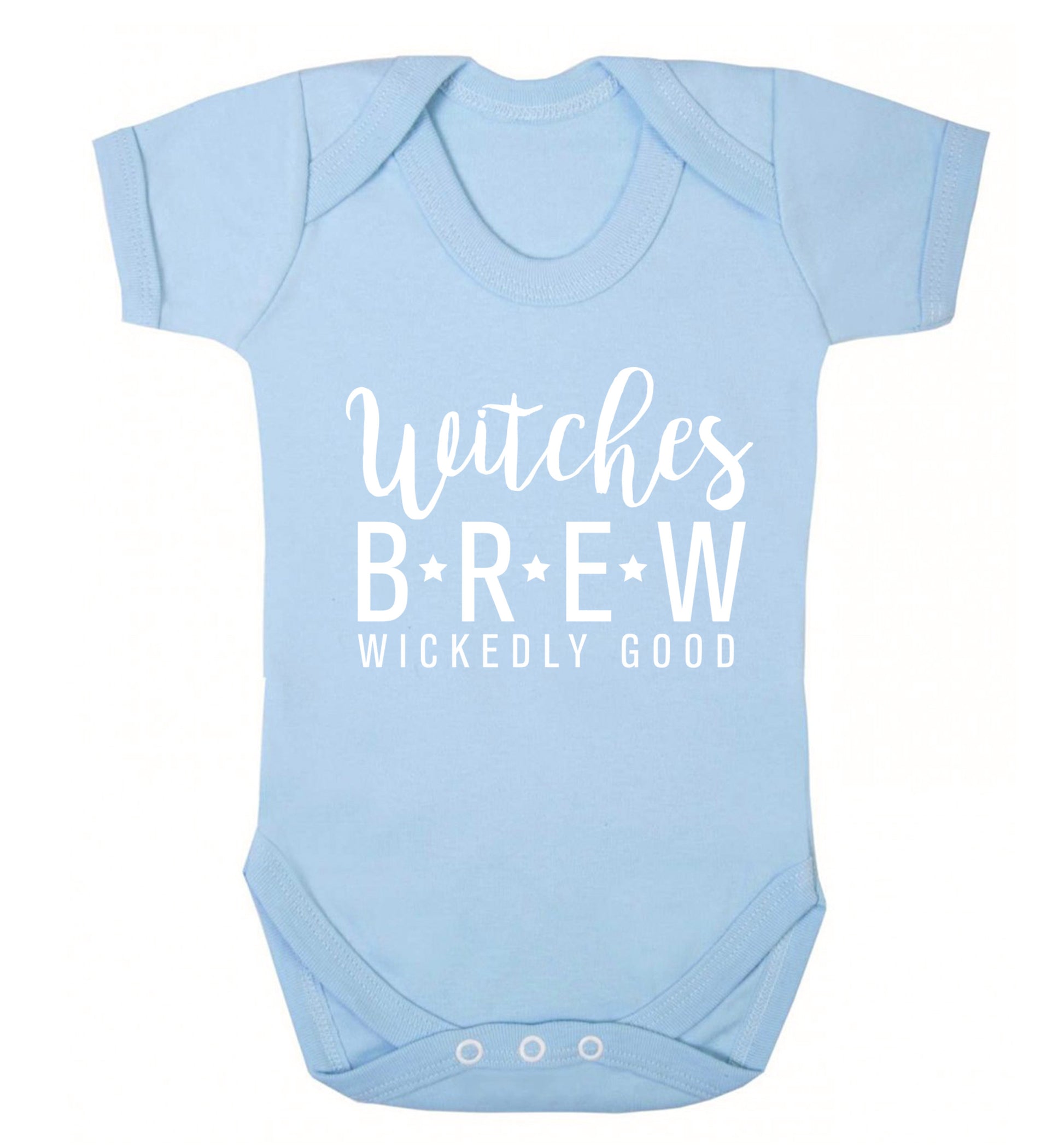 Witches Brew wickedly good Baby Vest pale blue 18-24 months
