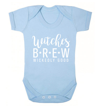 Witches Brew wickedly good Baby Vest pale blue 18-24 months