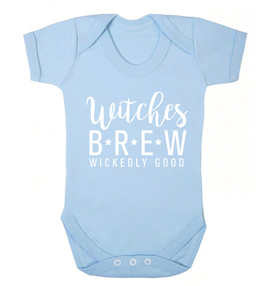 Witches Brew wickedly good Baby Vest pale blue 18-24 months