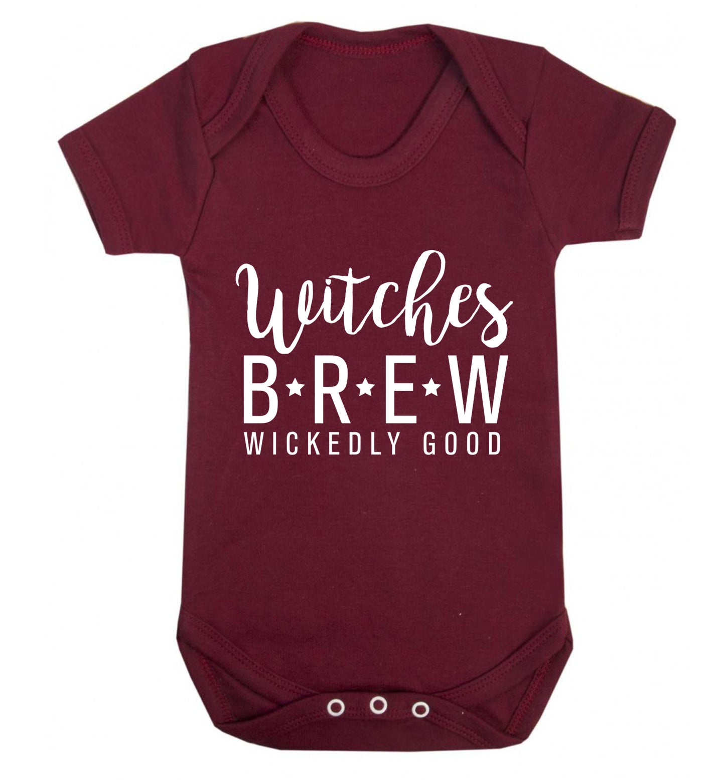 Witches Brew wickedly good Baby Vest maroon 18-24 months