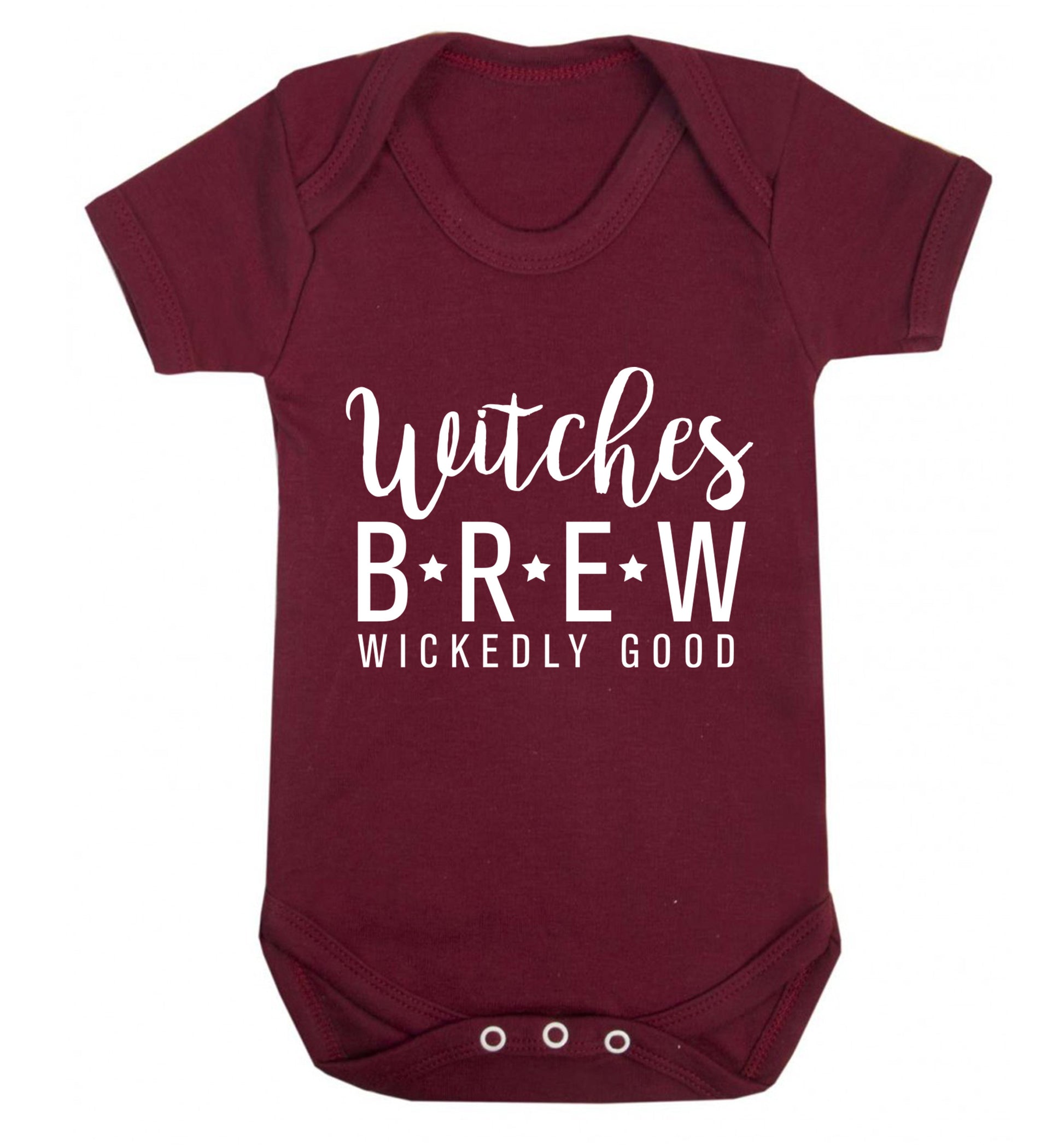 Witches Brew wickedly good Baby Vest maroon 18-24 months