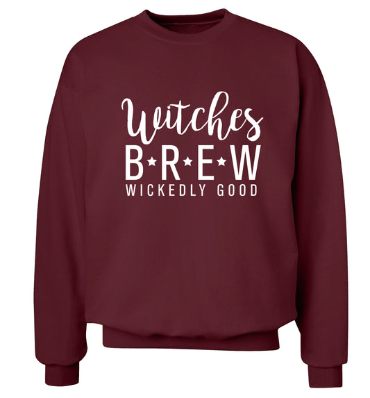 Witches Brew Adult's unisex maroon Sweater 2XL