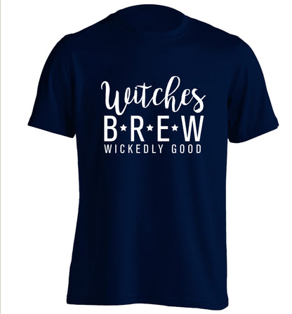 Witches Brew adults unisex navy Tshirt 2XL
