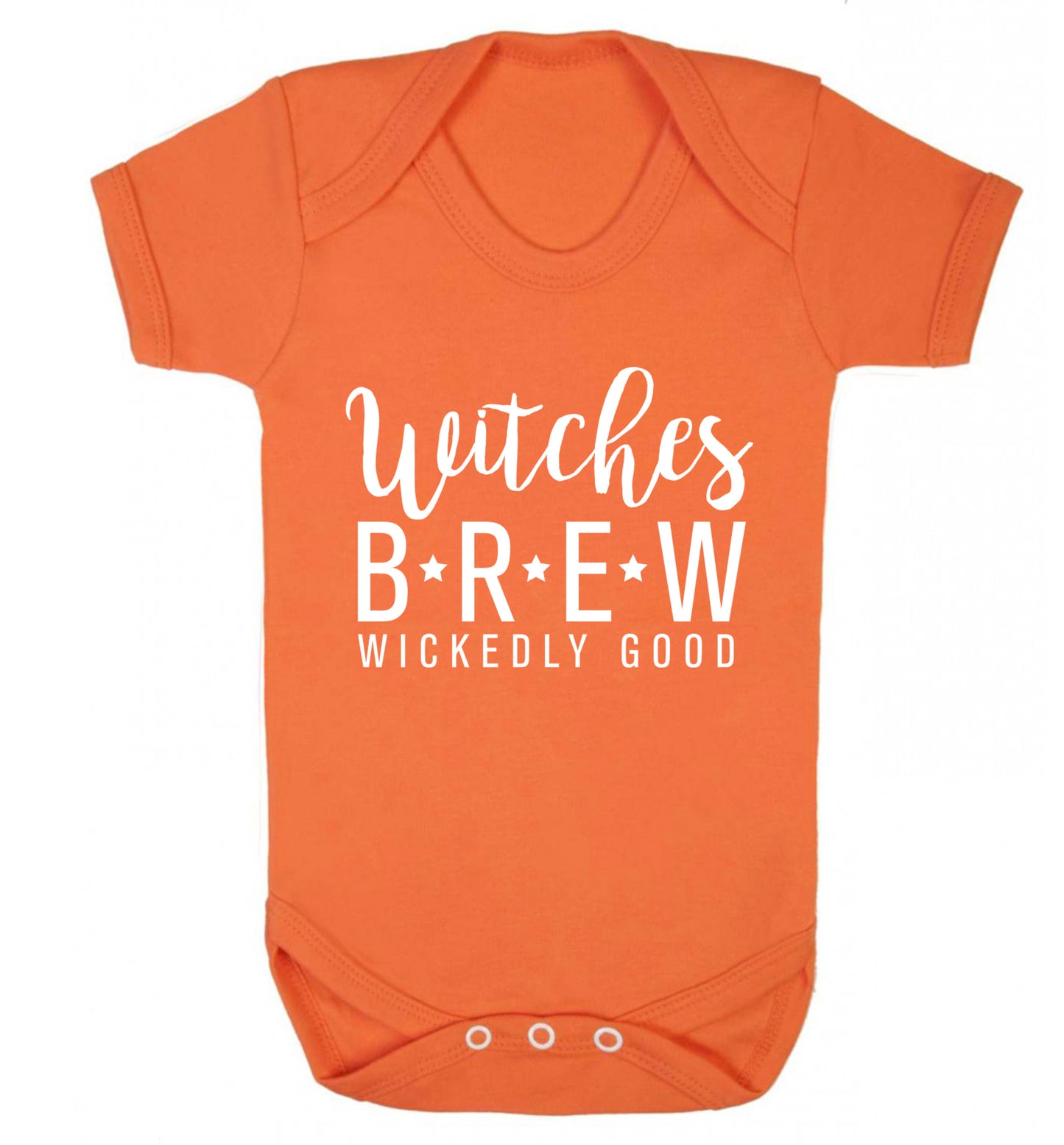 Witches Brew wickedly good Baby Vest orange 18-24 months