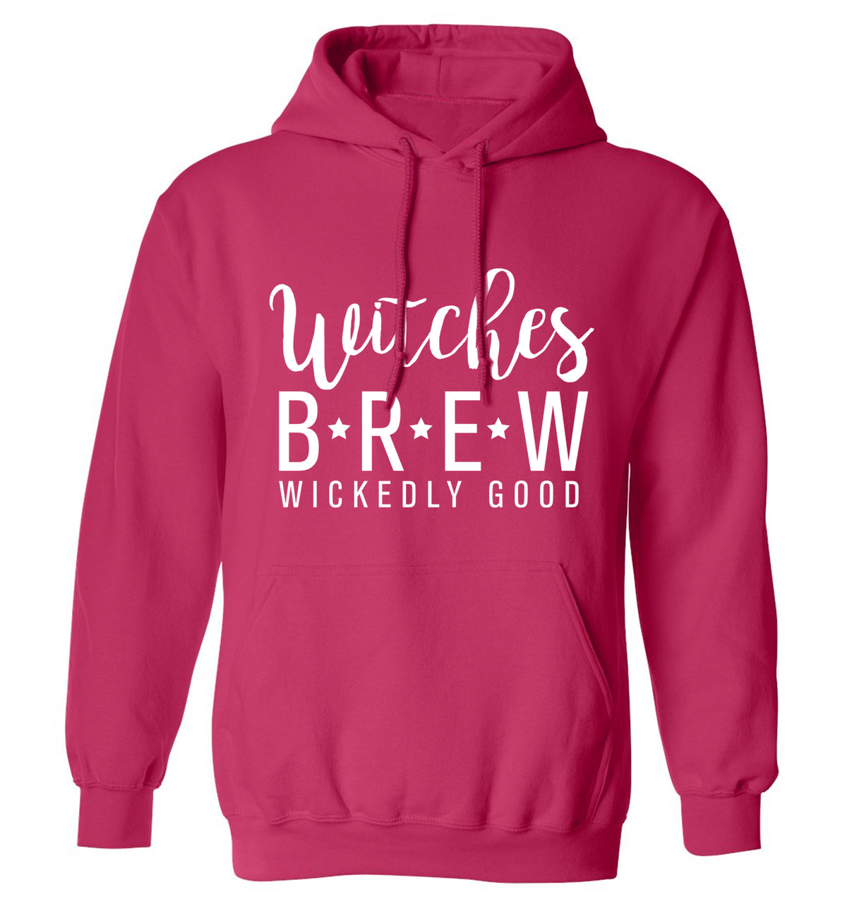 Witches Brew adults unisex pink hoodie 2XL