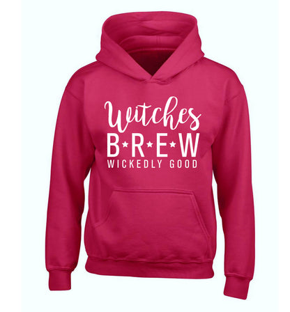 Witches Brew wickedly good children's pink hoodie 12-14 Years