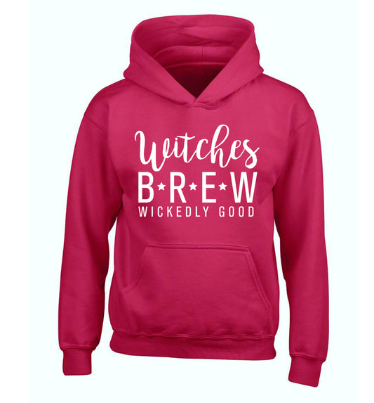Witches Brew wickedly good children's pink hoodie 12-14 Years