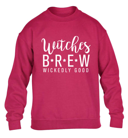 Witches Brew wickedly good children's pink sweater 12-14 Years