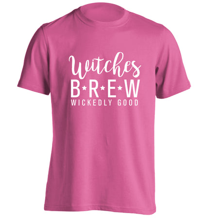 Witches Brew adults unisex pink Tshirt 2XL