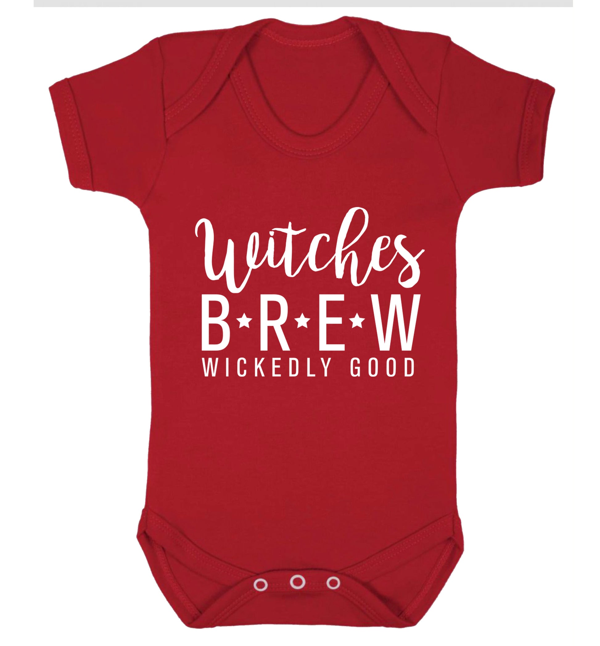 Witches Brew wickedly good Baby Vest red 18-24 months