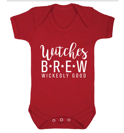 Witches Brew wickedly good Baby Vest red 18-24 months
