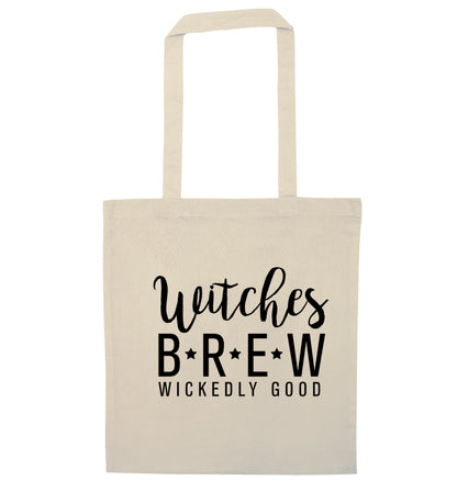 Witches Brew wickedly good natural tote bag