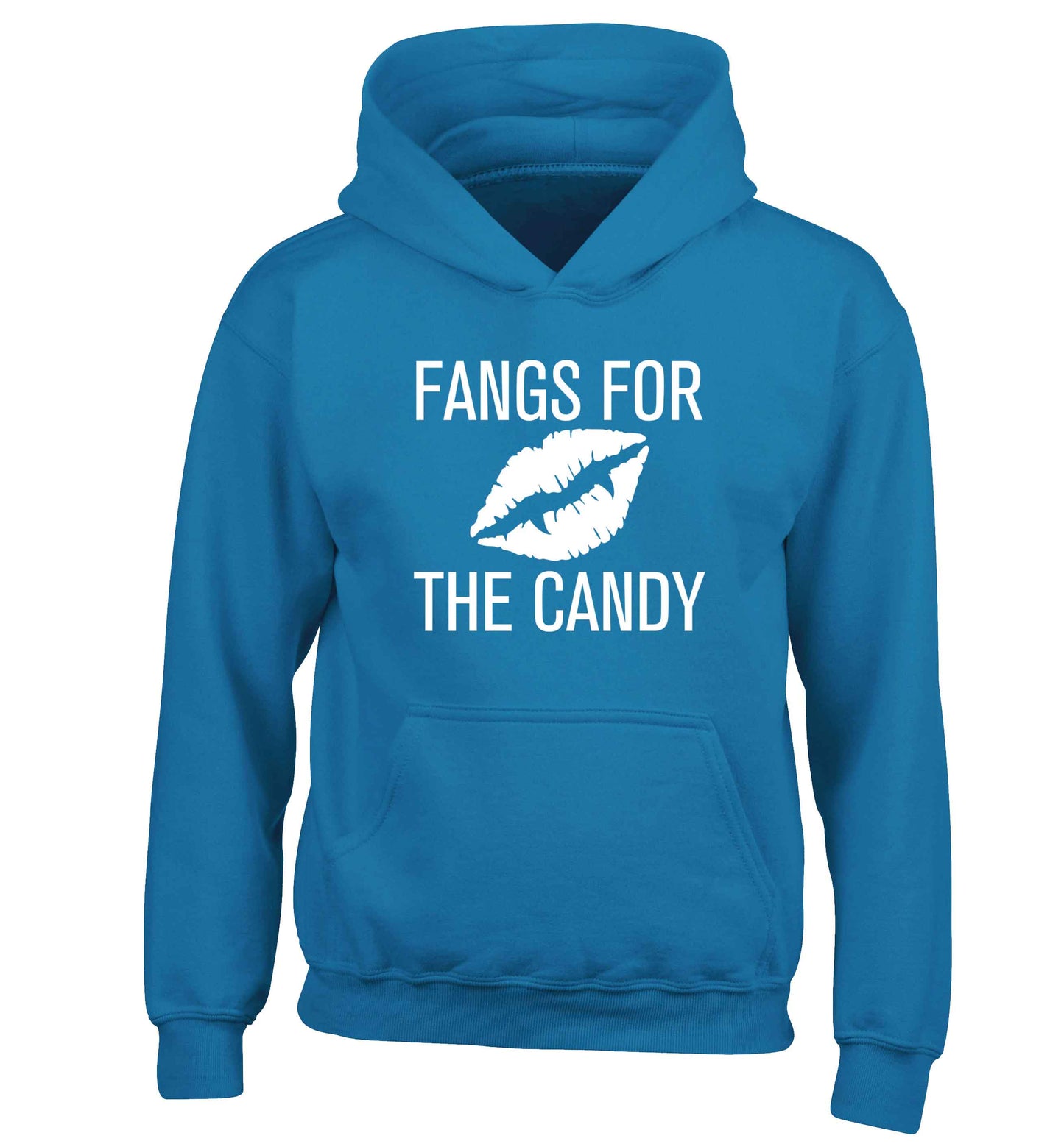 Fangs for the candy children's blue hoodie 12-13 Years