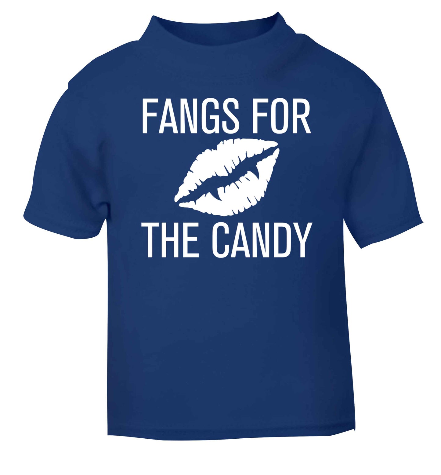 Fangs for the candy blue baby toddler Tshirt 2 Years