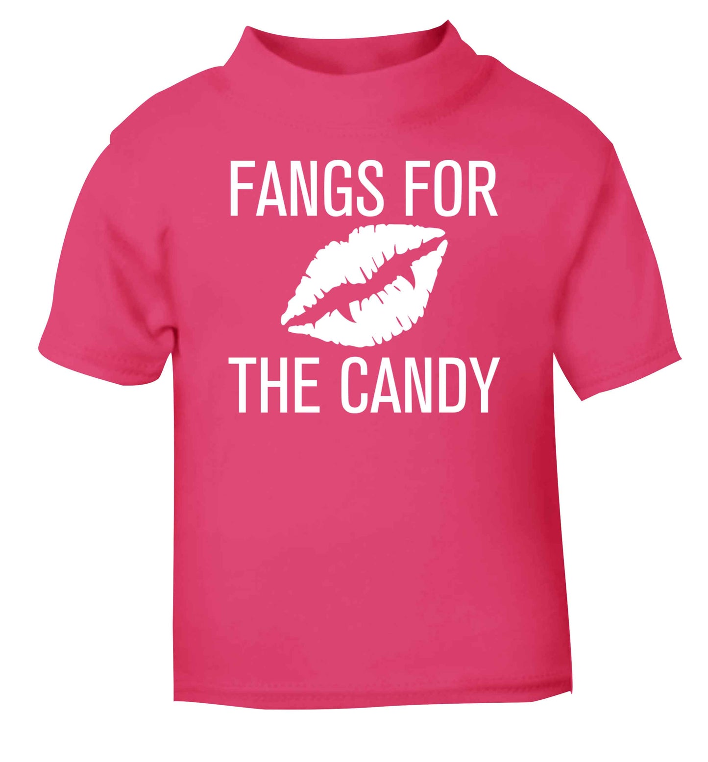 Fangs for the candy pink baby toddler Tshirt 2 Years