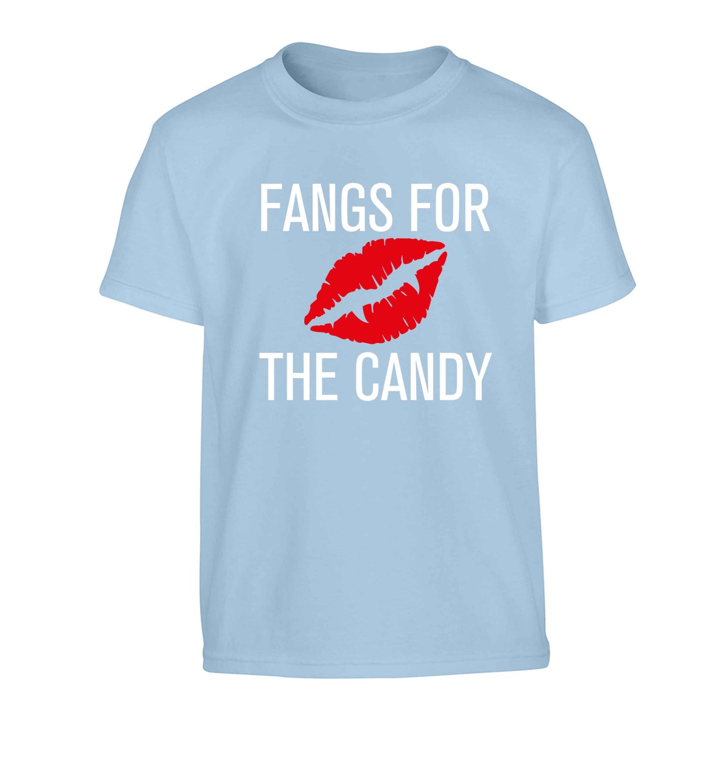 Fangs for the candy Children's light blue Tshirt 12-13 Years