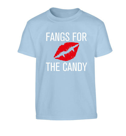 Fangs for the candy Children's light blue Tshirt 12-13 Years