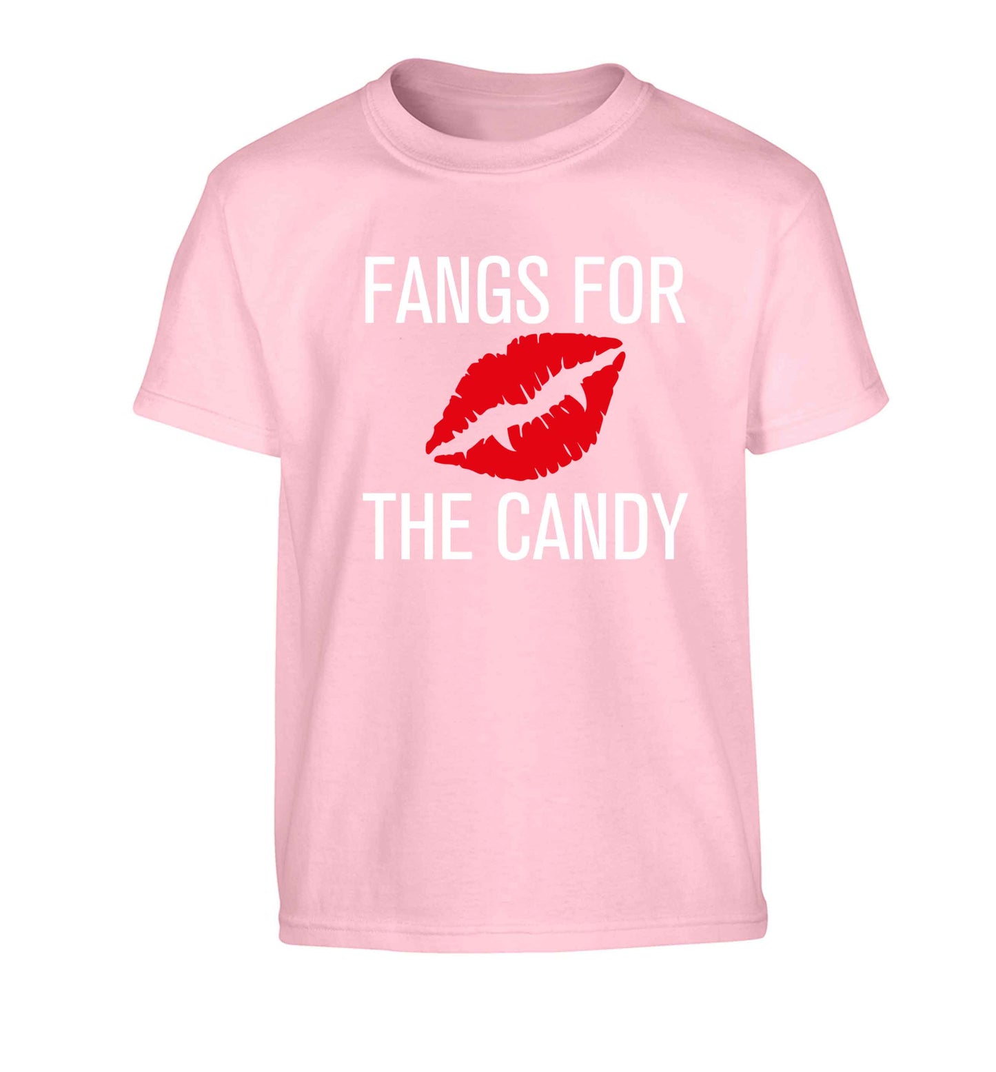Fangs for the candy Children's light pink Tshirt 12-13 Years