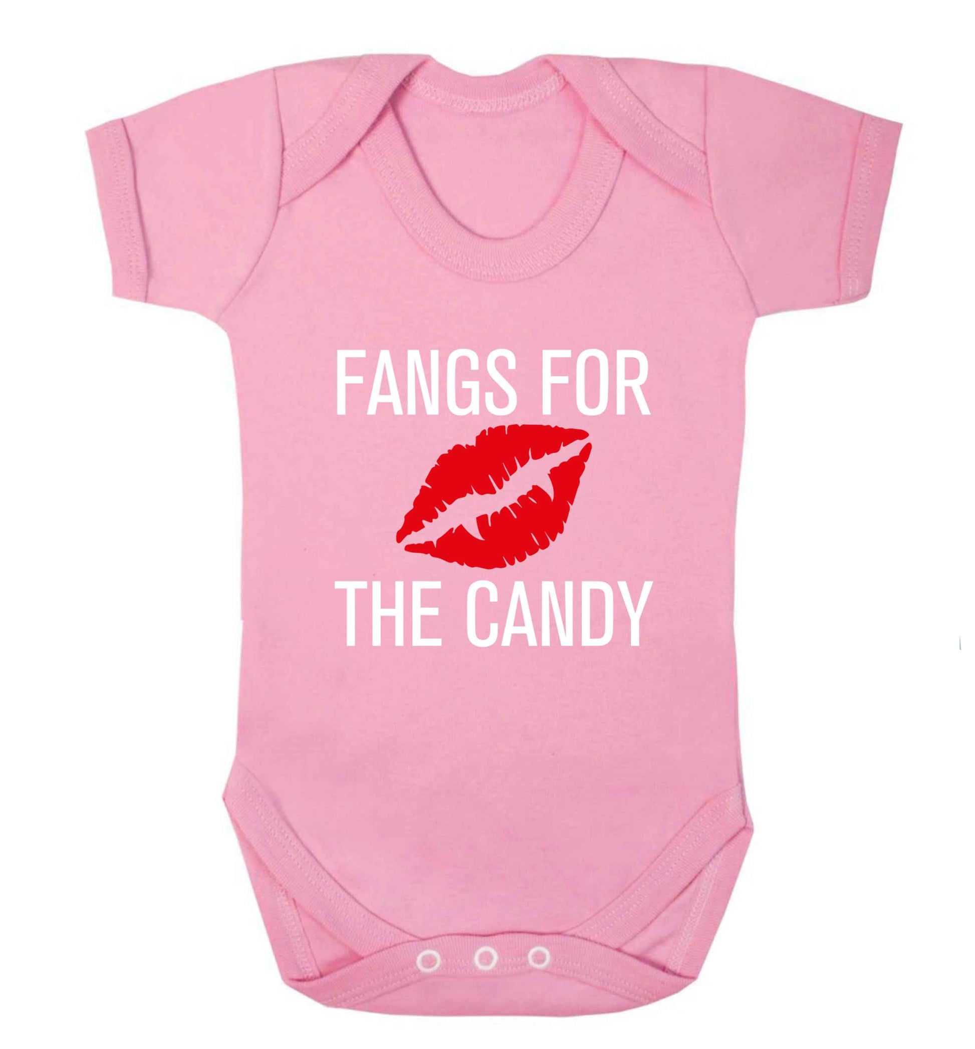 Fangs for the candy baby vest pale pink 18-24 months