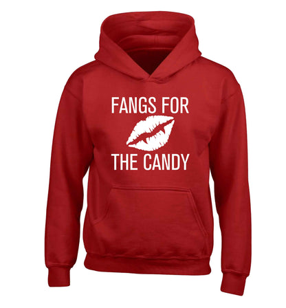 Fangs for the candy children's red hoodie 12-13 Years