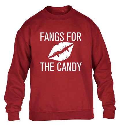Fangs for the candy children's grey sweater 12-13 Years