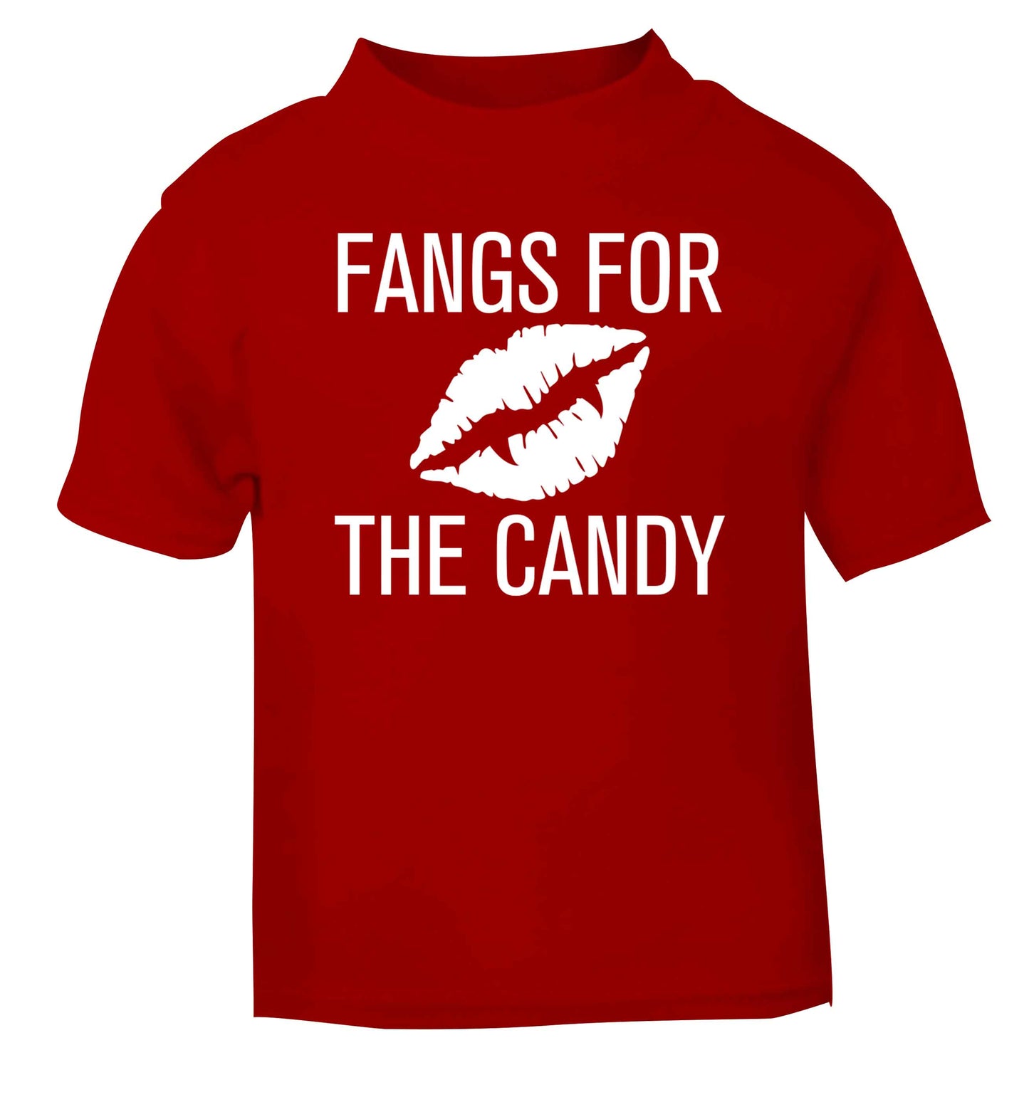 Fangs for the candy red baby toddler Tshirt 2 Years