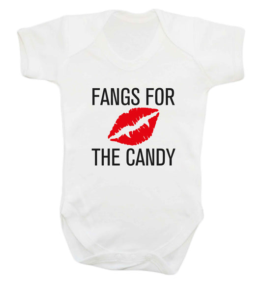 Fangs for the candy baby vest white 18-24 months