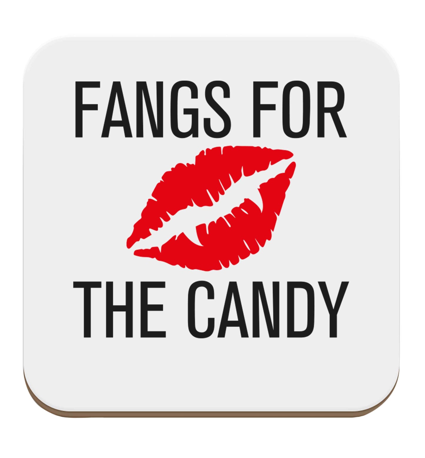 Fangs for the candy set of four coasters