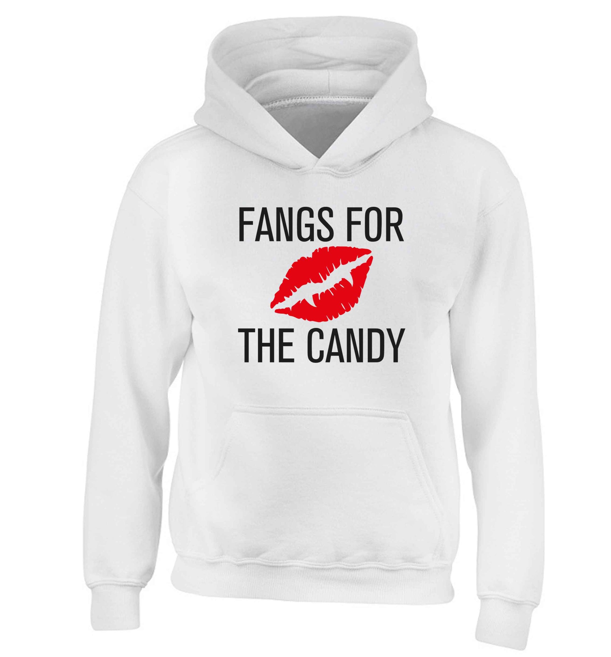 Fangs for the candy children's white hoodie 12-13 Years
