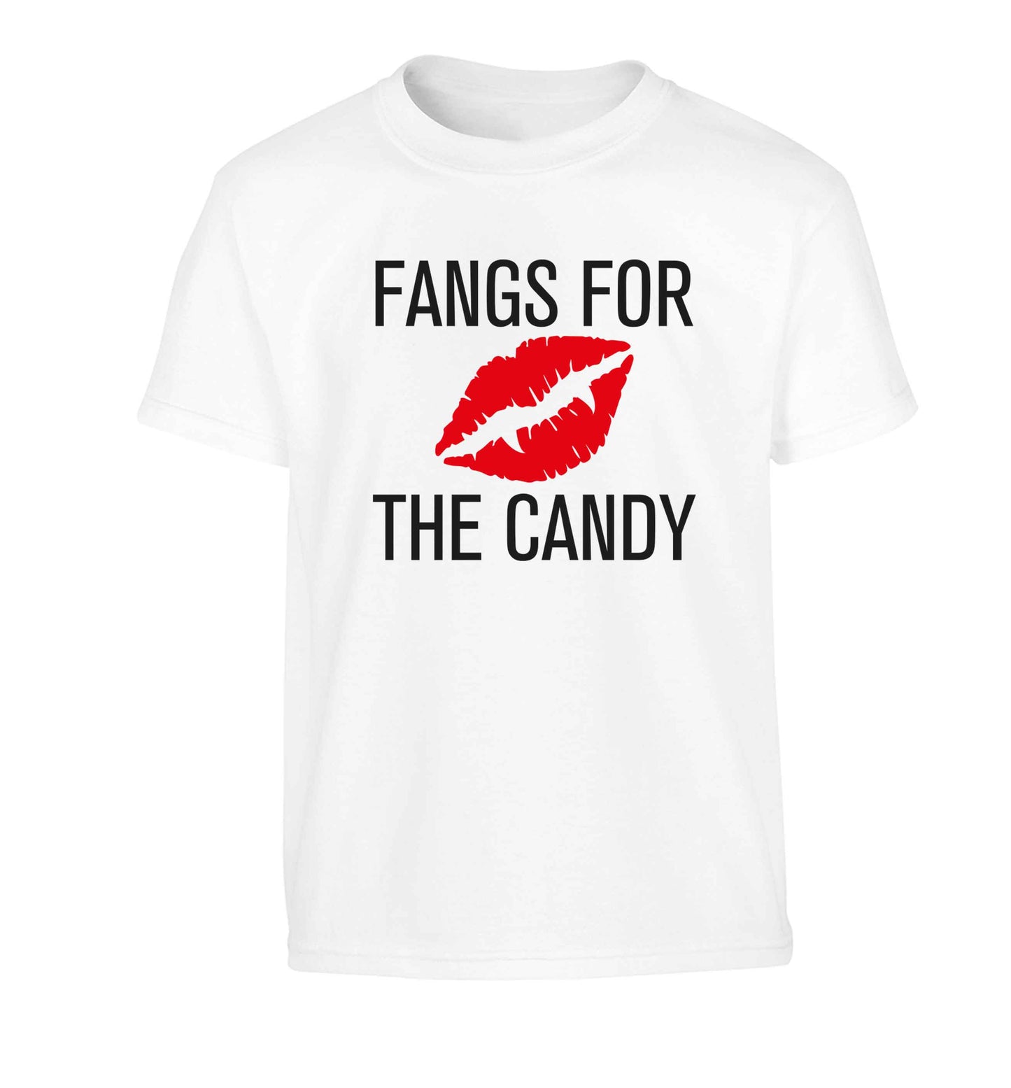 Fangs for the candy Children's white Tshirt 12-13 Years