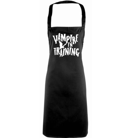 Vampire in training adults black apron