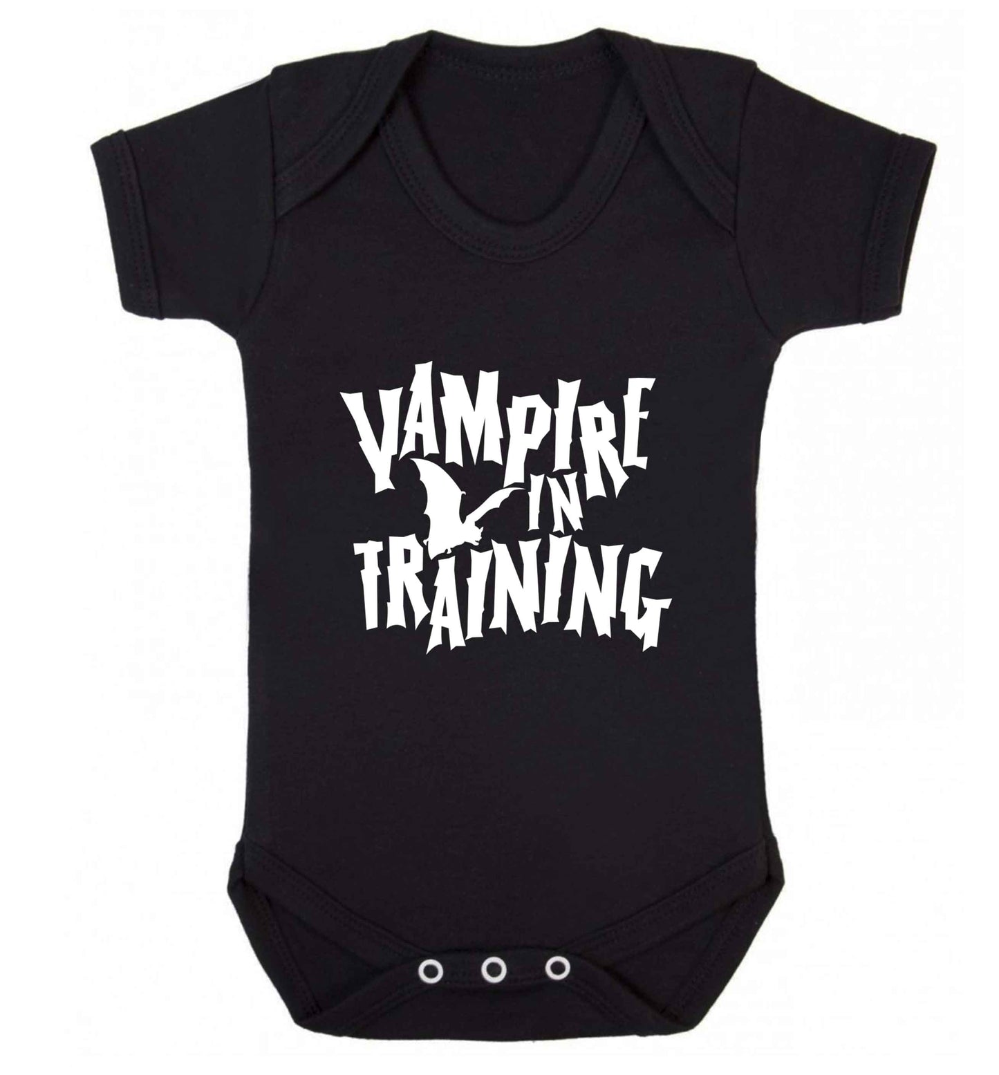 Vampire in training baby vest black 18-24 months