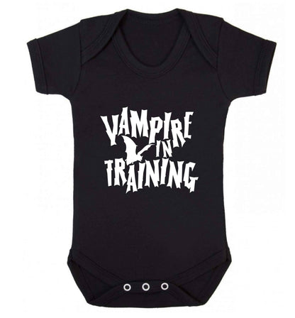Vampire in training baby vest black 18-24 months
